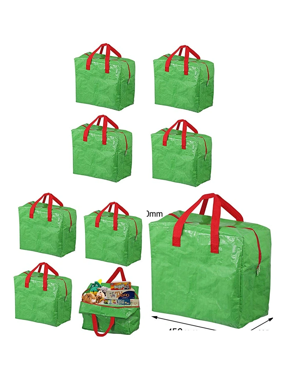 4‑Pack Green Waterproof Attic Storage Bags – 50L Large Junk Organizer