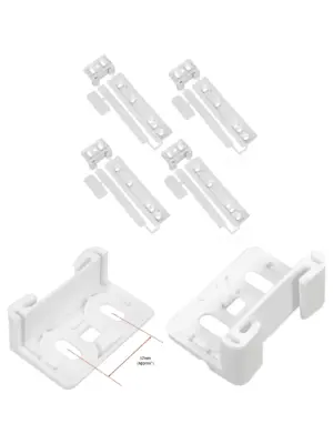 4‑Pack Plastic Door Bracket Kit for John Lewis Fridge & Freezer