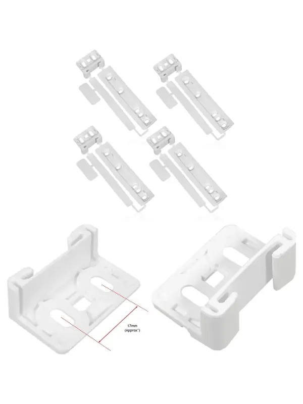 4‑Pack Plastic Door Bracket Kit for John Lewis Fridge & Freezer
