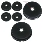 4‑Pack Round Charcoal Vent Filters for Baumatic Kitchen Hoods