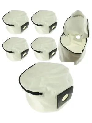 4 Reusable Zip-Closure Cloth Bags for Numatic Henry & Hetty Vacuums