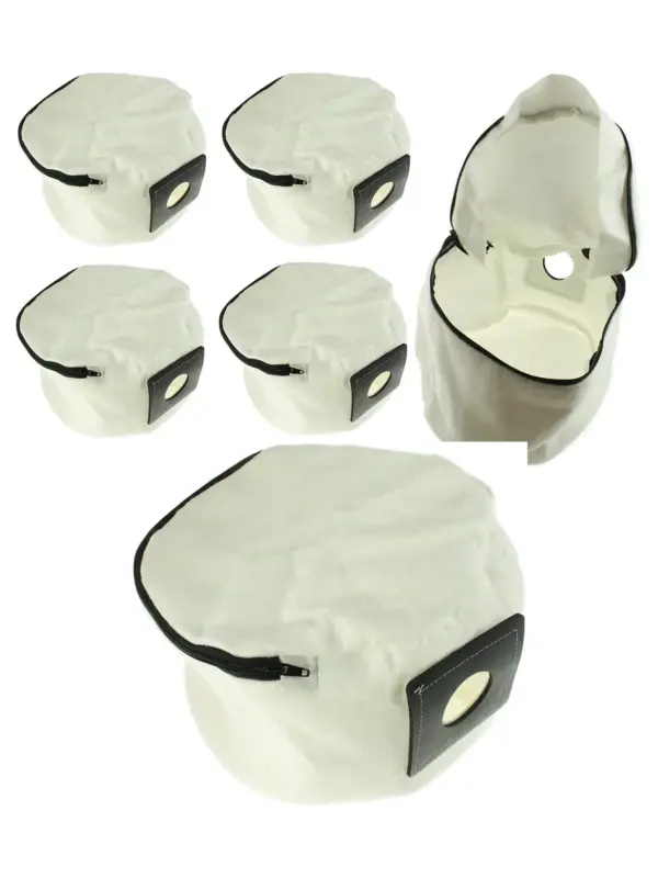 4 Reusable Zip-Closure Cloth Bags for Numatic Henry & Hetty Vacuums