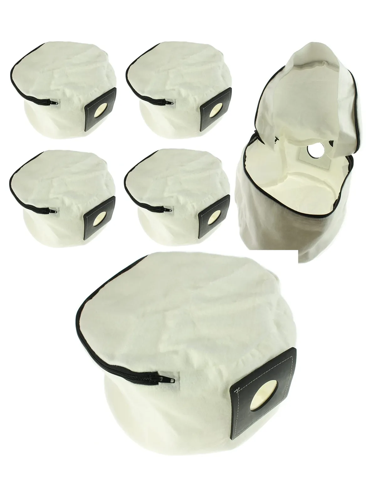 4 Reusable Zip-Closure Cloth Bags for Numatic Henry & Hetty Vacuums