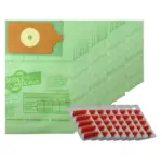 40 Paper Dust Bags + 40 Fresheners for Numatic Henry, Hetty & James