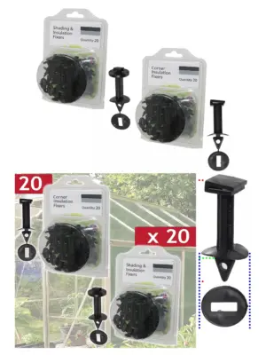 40-Piece Greenhouse Bubble Wrap Kit – PVC Corner & Frame Clips