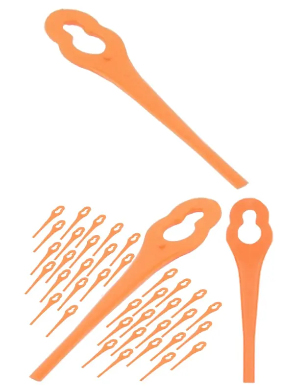40 Plastic Blades for ALDI Gardenline 18V Li‑Ion Grass Trimmer