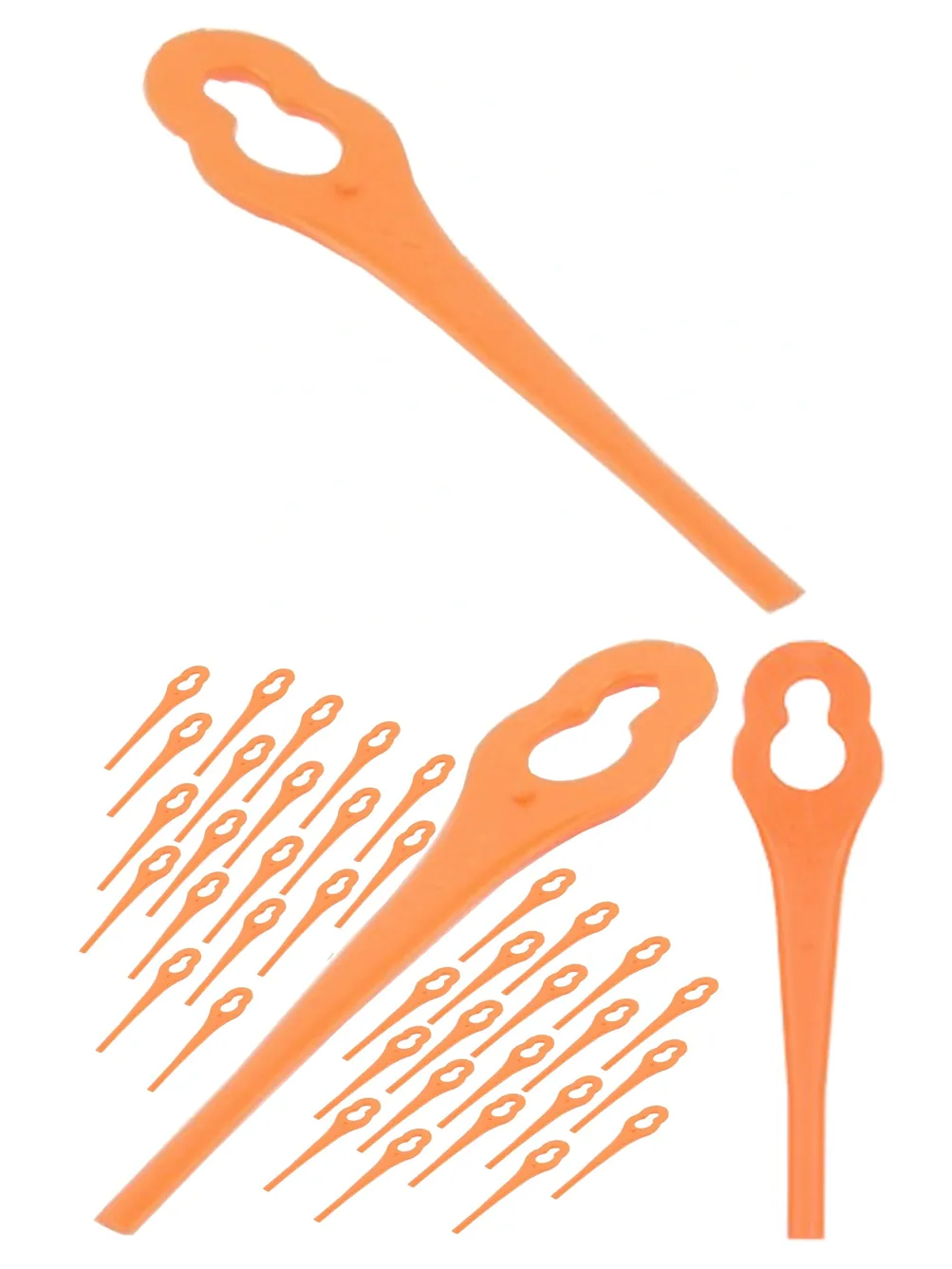 40 Plastic Blades for ALDI Gardenline 18V Li‑Ion Grass Trimmer