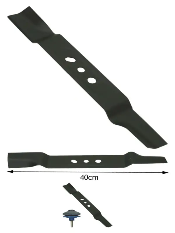 40cm B&Q Lawn Mower Blade for FPLMP99 Series + Drill Sharpener