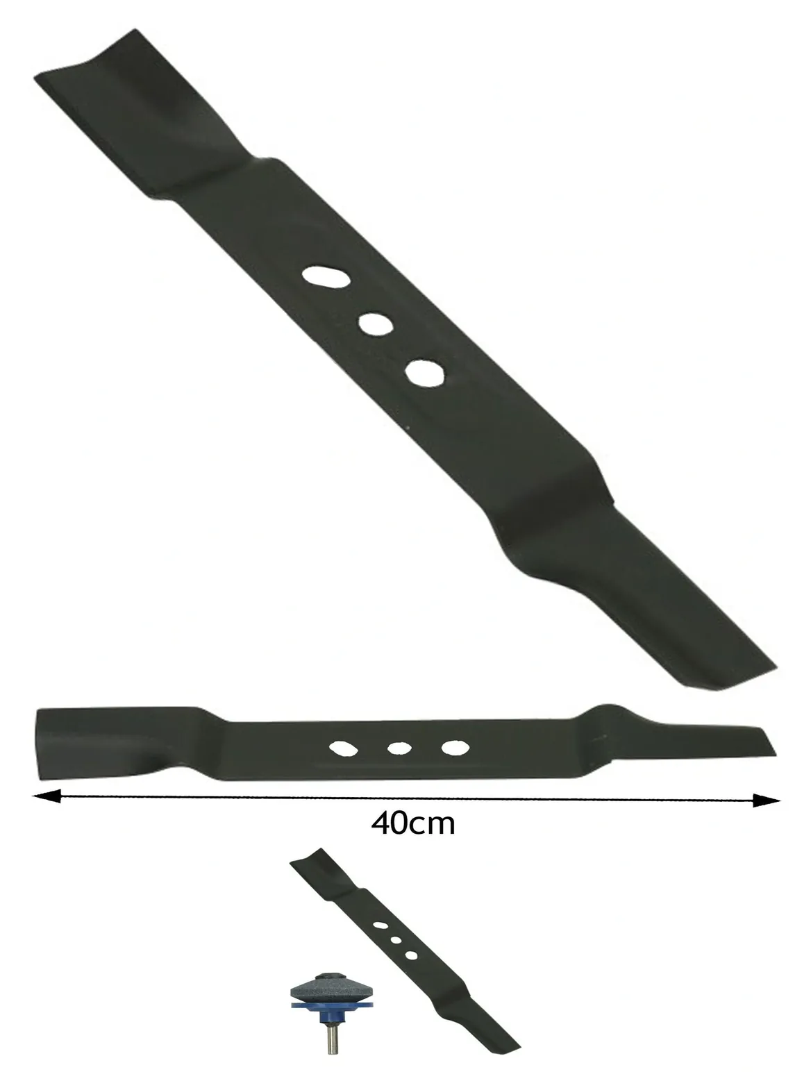 40cm B&Q Lawn Mower Blade for FPLMP99 Series + Drill Sharpener