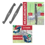 40cm Lawn Blade – Pack of 2 Replacement for Spear & Jackson S1740ER