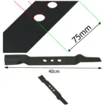 40cm Metal Replacement Blade for B&Q FPLMP99 Rotary Lawn Mower