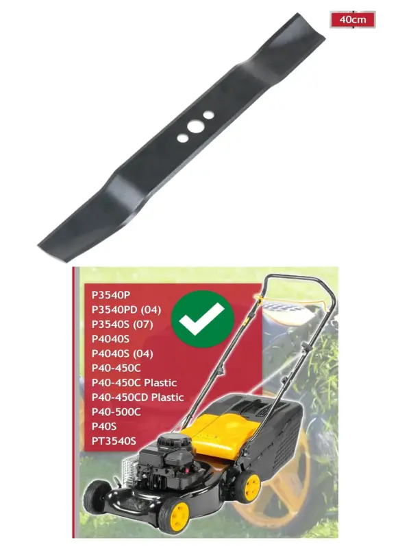 40cm Metal Replacement Blade for Partner P3540/P4040S/P40 Lawn Mower