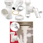40mm Drain Adapter Kit – Tee & Clip for Washer/Dishwasher Pipes