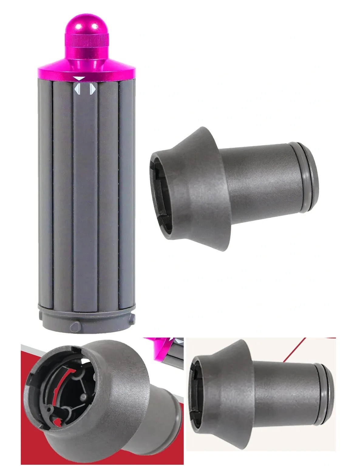 40mm Dyson Airwrap Barrel & Magnetic Dryer Adapter for HD01-08