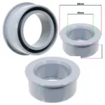 40mm Grey Push‑Fit Waste Pipe Reducer with Seal Ring – Boss Adaptor