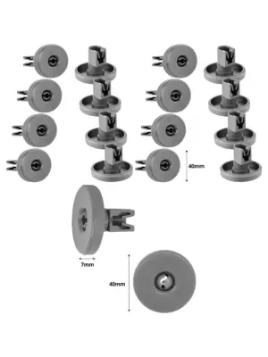40mm Lower Basket Wheel for Hoover, Candy & Baumatic Dishwashers