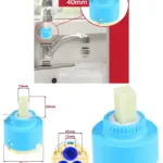 40mm Single-Lever Mixer Cartridge for Sink & Bath – Hot/Cold Valve