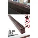 40pcs Outdoor Garden Fence Anti-Climb Security Spikes – 20m