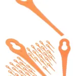 40pcs Plastic Trimmer Blades for Grizzly Art Lion Akku FAT‑18