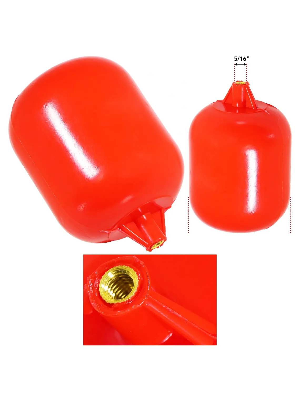 4½" Plastic Toilet Float Cistern Ballcock Valve with 5/16 BSW Thread