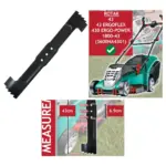 43 cm Metal Replacement Blade for Bosch Rotak 43 Ergoflex Lawn Mower