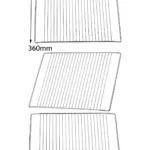 463×360mm Wire Oven Rack for Flavel Arcelik Cooker & Grill