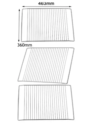 463×360mm Wire Oven Rack for Flavel Arcelik Cooker & Grill