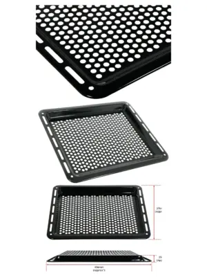 46cm Non‑Stick Crisper Baking Tray for Oven & Air Fryer Pizza Pan