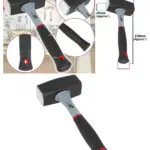 4lb Heavy‑Duty Sledge Hammer – Fiberglass Shaft, Steel Head, TPR Grip