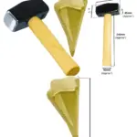 4lb Log Splitter Hammer Kit – Sledgehammer & Wood Maul with Wedge
