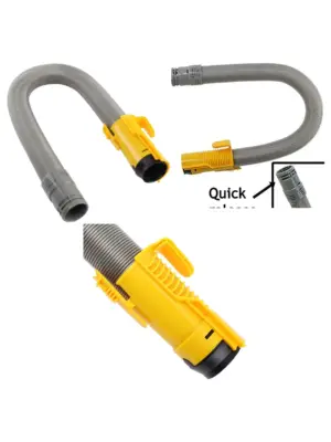 4m Flexible Quick Release Hose for Dyson DC07 Vacuum Grey Yellow