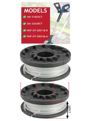 4m Line & Spool for Spear & Jackson Trimmer S1825CT/S3630CT