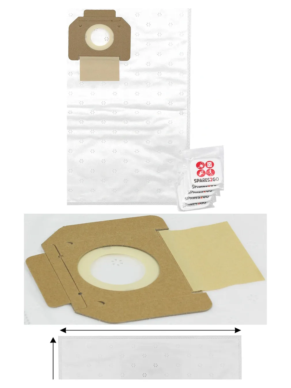 5-Pack 446L Makita VC2000/VC3000/9000 Vacuum Dust Bags + Fresheners