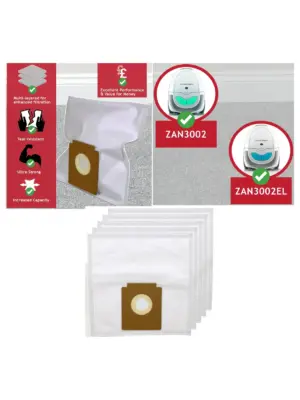 5-Pack Dust Bags for Electrolux Z2100 & Zanussi ZAN3002 Vacuum