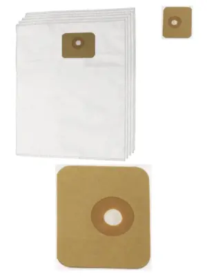 5-Pack Nilfisk Multi Wet/Dry Vacuum Dust Bags – Fits 20, 20T, 30T