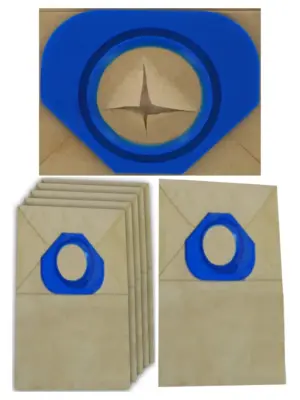 5 Pack Paper Dust Bags for Nilfisk G90, G90A, GM80, GM90, GS Vacuums