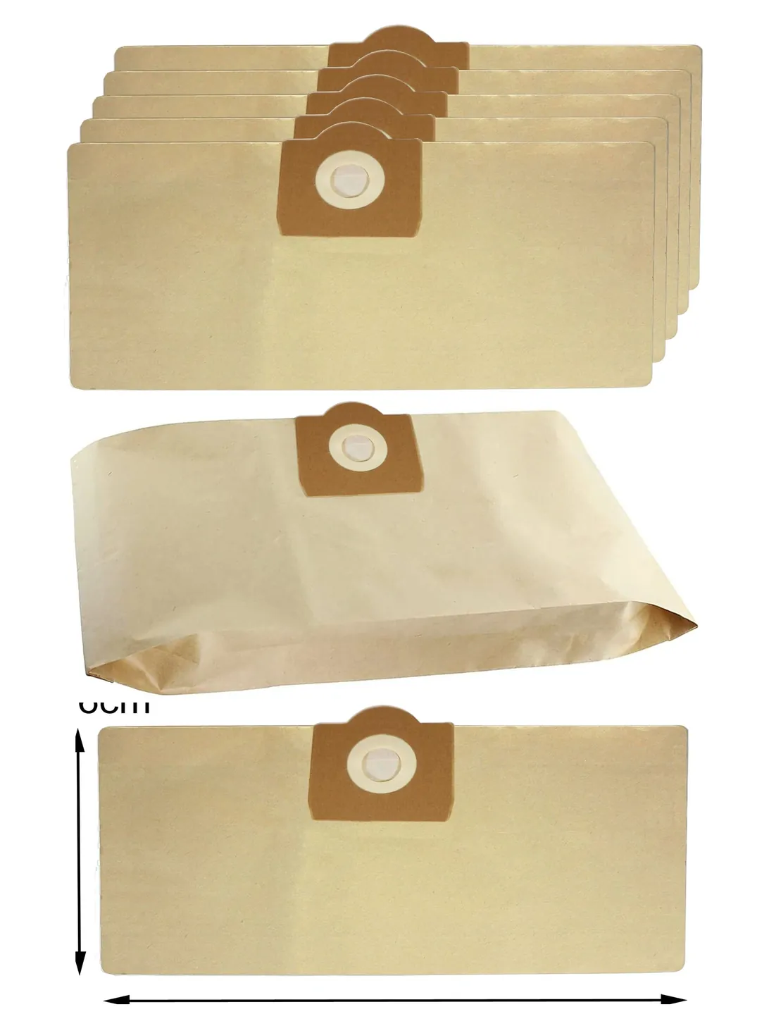 5-Pack ShopVac 16L Classic & Pro 30 Vacuum Dust Bags with Solid Collar