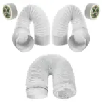 5-Piece 3m PVC Duct Hose Extension Kit for Toshiba Air Conditioner