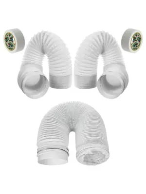5-Piece 3m PVC Duct Hose Extension Kit for Toshiba Air Conditioner