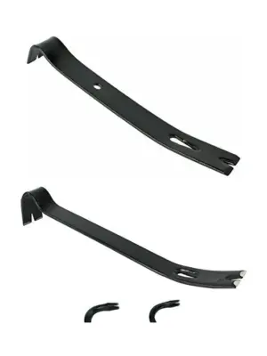 5-Piece Crowbar Set – Long Pry Bar, Wrecking Rod & Flat Pry