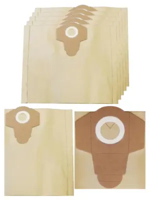 5 Replacement Dust Bags for Clarke Vac King CVAC25SS & CVAC30P 30L