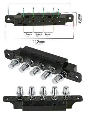 5-Speed Push-Button Selector Switch for Range Hood Exhaust Fan