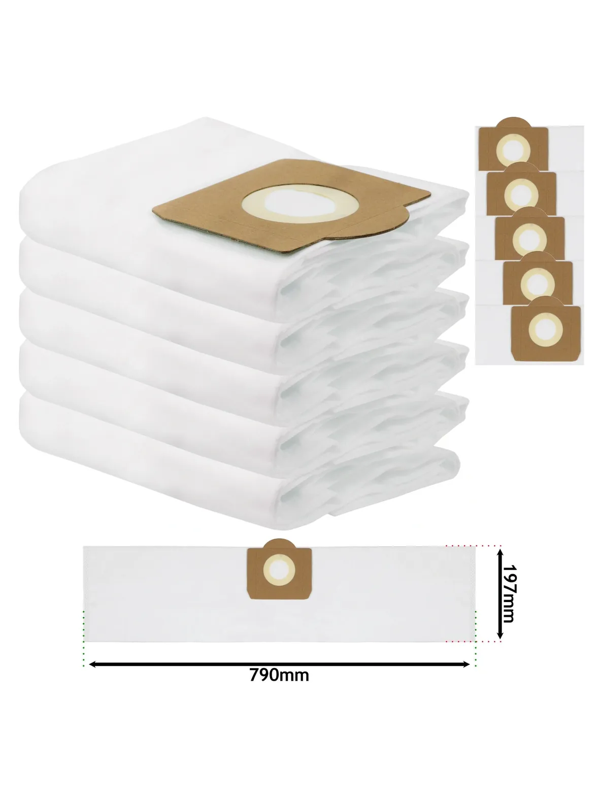 5 Titan Vacuum Bags for TTB350/351/430/775/776