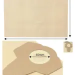 5 x 20L Vacuum Dust Bags for Einhell, Dirt Devil & Draper