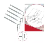 5 x 300mm Galvanized Steel Gutter Rafter Brackets – Fascia Support