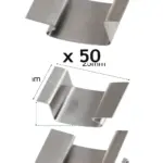 50 Stainless Steel Greenhouse Glass Glazing Sprung Clips for Windows