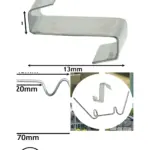 500 Greenhouse Spring Wire Glazing Clips – W/Z Overlap Clamp