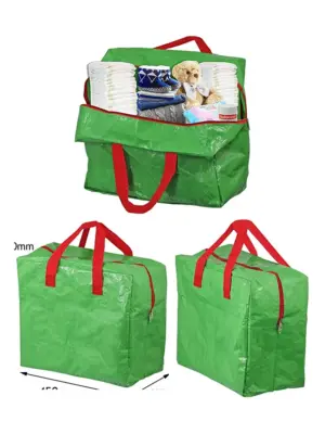 50L Green Baby Diaper Changing Bag with Nappy & Clothing Organizer