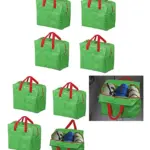 50L Green Car Trunk Organizer Set – 4 Travel Storage Bags