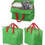 50L Green Duvet & Pillow Storage Bag – Large Bedding Organizer